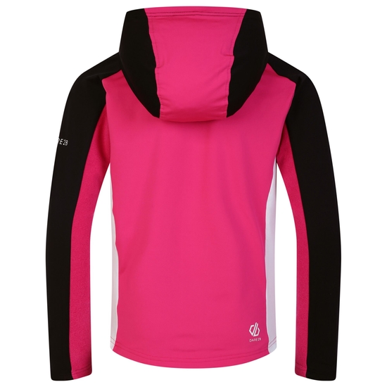Kinder Thriving Core Stretch-Midlayer mit Kapuze Rosa