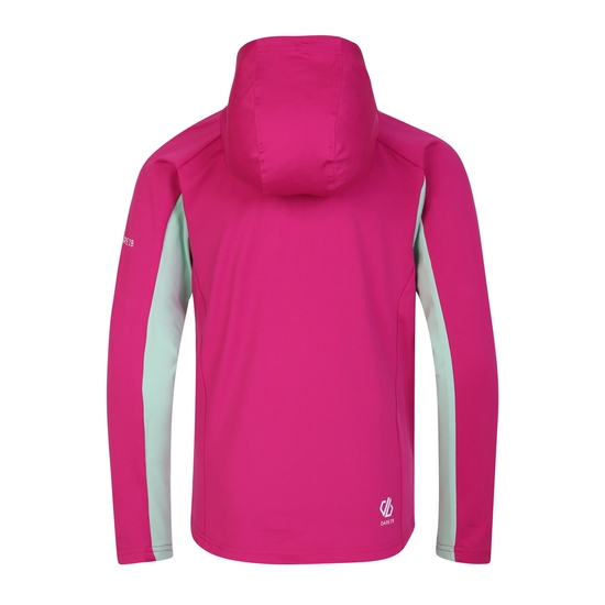 Kids' Thriving Hooded Core Stretch Midlayer Fuchsia Grayed Jade