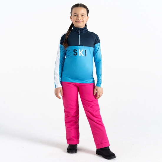 Kids' Pow Core Stretch Midlayer Swedish Blue 