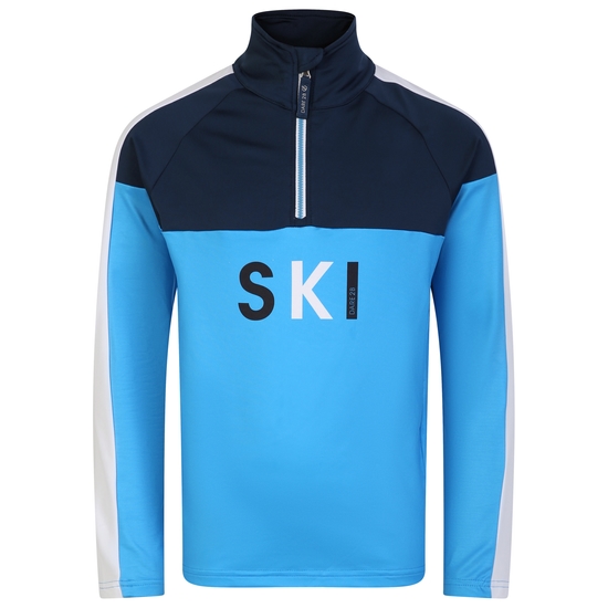 Kids' Pow Core Stretch Midlayer Swedish Blue 
