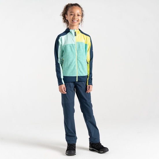 Kids' Thriving II Core Stretch Midlayer Mint Green Moonlight Denim