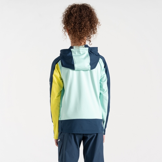 Kids' Thriving II Core Stretch Midlayer Mint Green Moonlight Denim