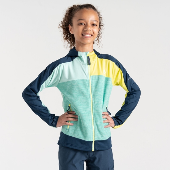 Kids' Thriving II Core Stretch Midlayer Mint Green Moonlight Denim