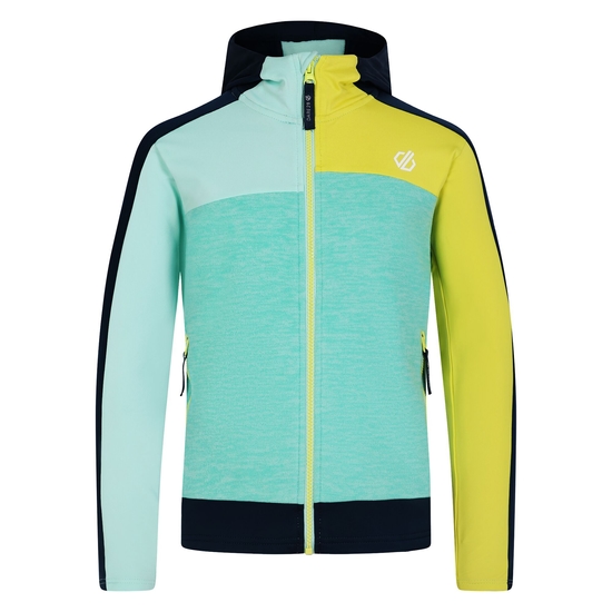 Kids' Thriving II Core Stretch Midlayer Mint Green Moonlight Denim