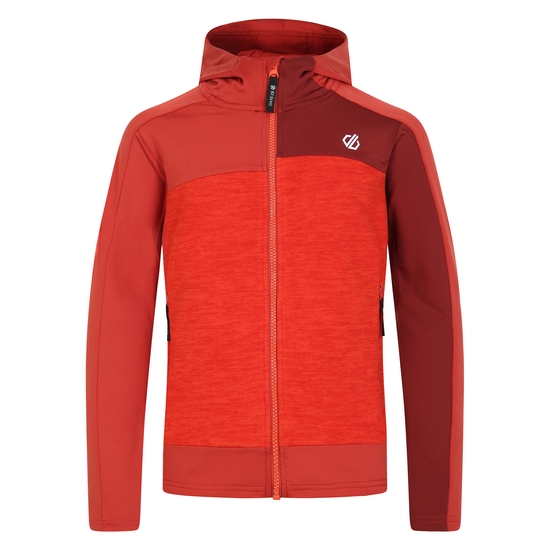 Kids' Thriving II Core Stretch Midlayer Cinnamon Tuscan Red