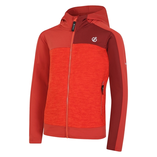 Kids' Thriving II Core Stretch Midlayer Cinnamon Tuscan Red