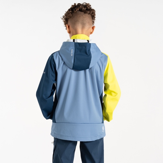 Kids' Cheer Softshell Jacket Coronet Blue Moonlight Denim