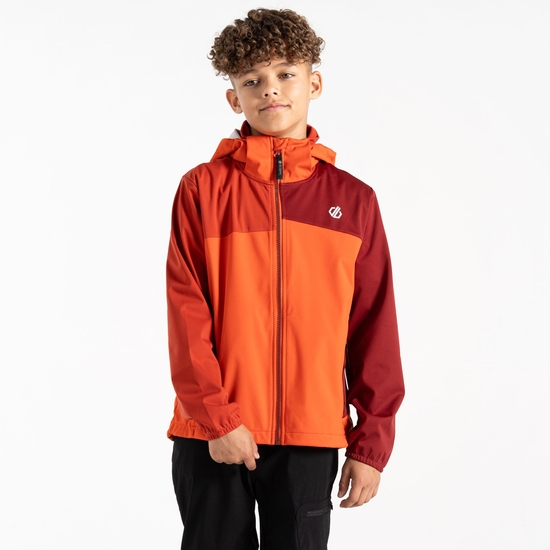 Kids' Cheer Softshell Jacket Cinnamon Tuscan Red