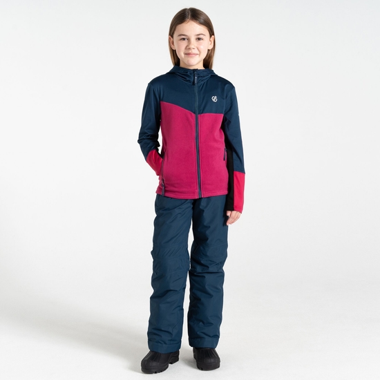 Kinder Thriving III Core-Stretch-Midlayer Beere & Marineblau