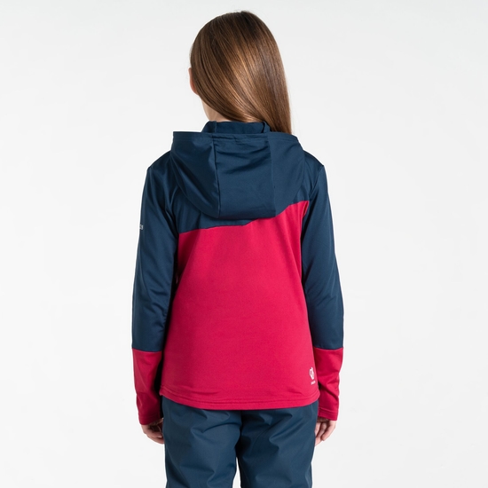 Kinder Thriving III Core-Stretch-Midlayer Beere & Marineblau