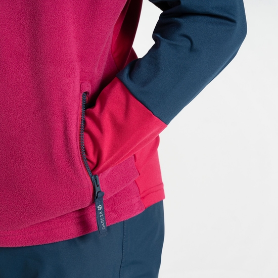 Kinder Thriving III Core-Stretch-Midlayer Beere & Marineblau