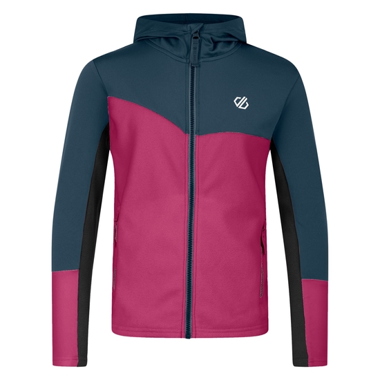 Kinder Thriving III Core-Stretch-Midlayer Beere & Marineblau