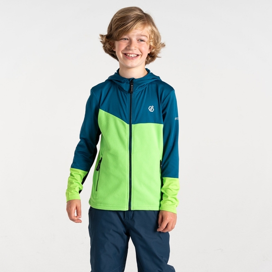 Couche intermédiaire core stretch Enfant Thriving III Bleu Acier & Vert