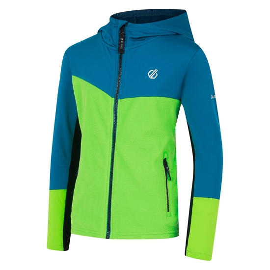 Kids' Thriving III Core Stretch Midlayer Kingfisher Blue Green