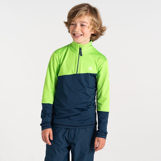 Kids' Formate III Core Stretch Green Flash Navy