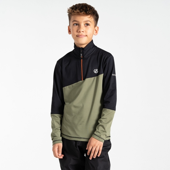 Couche intermédiaire core stretch Enfant Formate III Noir Et Vert Olive