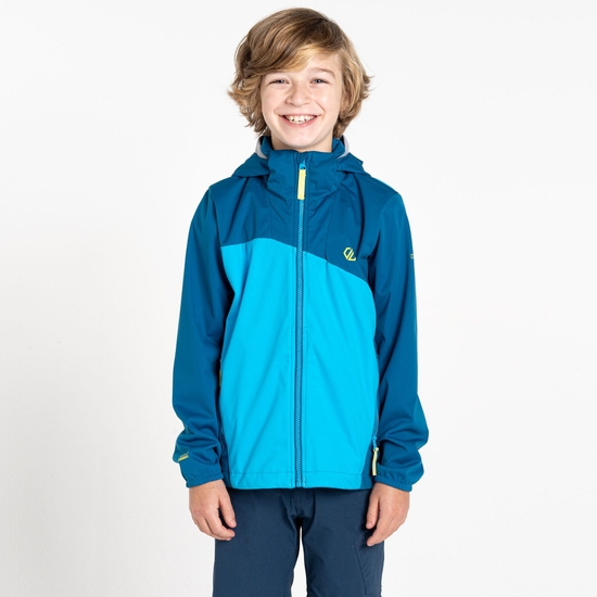 Kids' Explore Softshell Jacket Blue Sapphire
