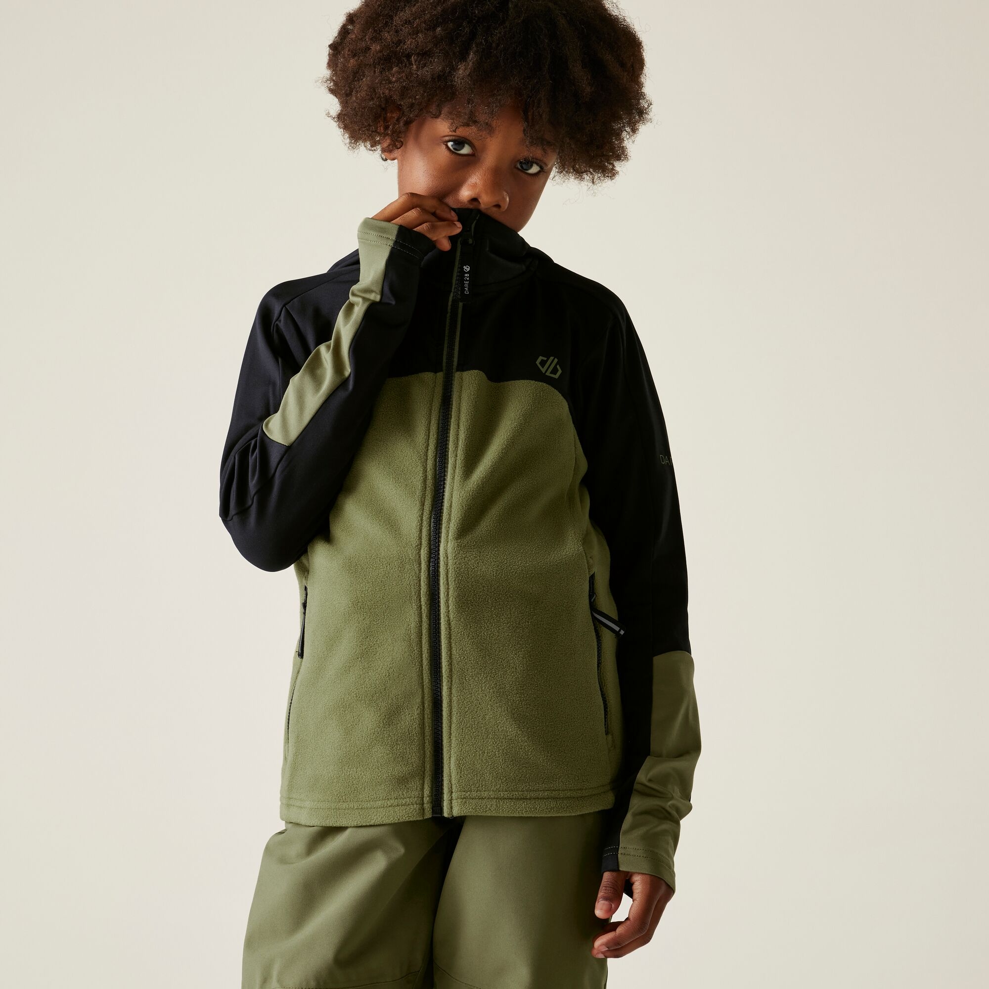 Dare 2B Unisex Kids Black Kids’ Thriving Iv Stretch Midlayer Size: 13 Years
