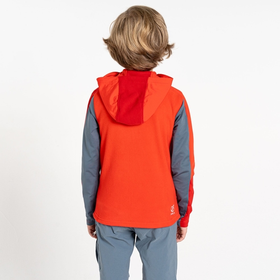 Kids' Thriving IV Stretch Midlayer Danger Red & Stormy Weather