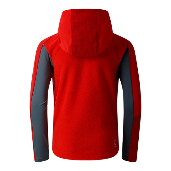 Kids' Thriving IV Stretch Midlayer Danger Red & Stormy Weather