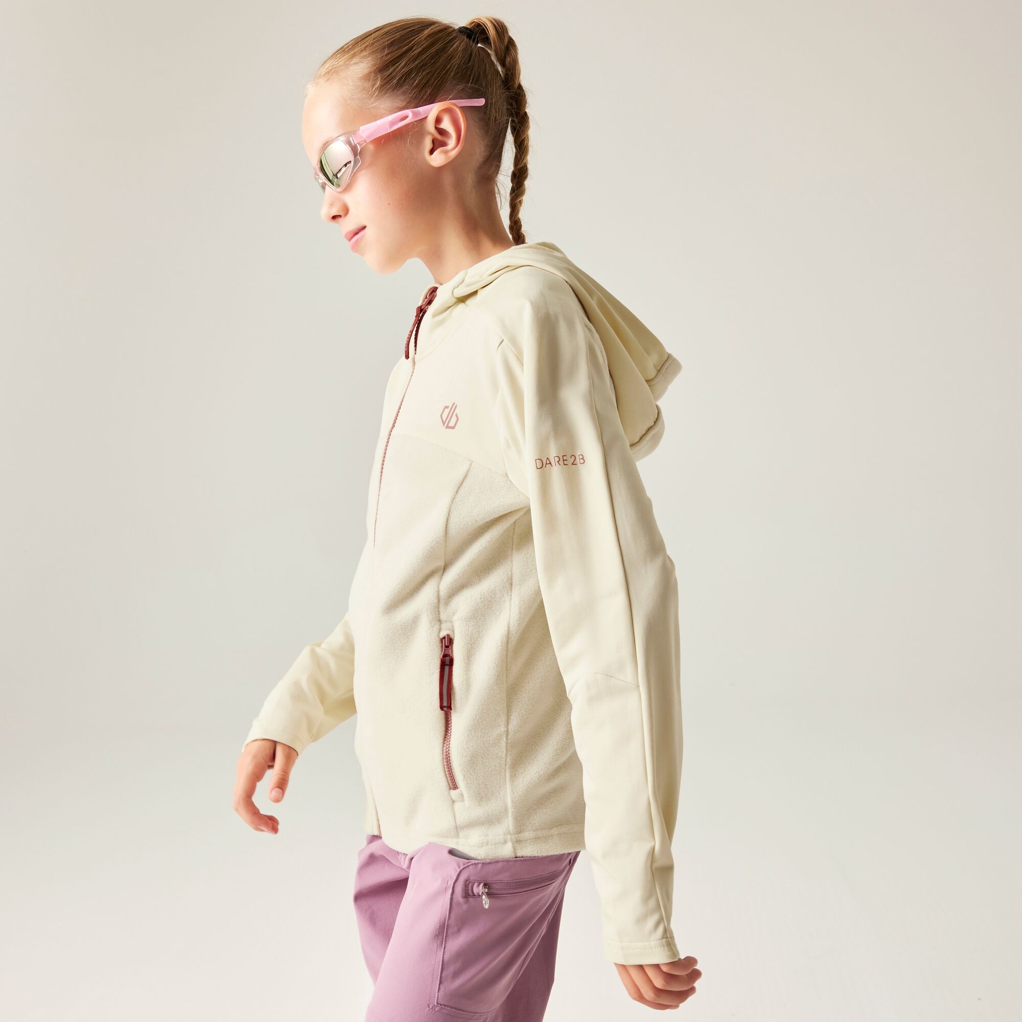Dare 2B Unisex Kids White Kids’ Thriving Iv Stretch Midlayer Size: 7-8 Years