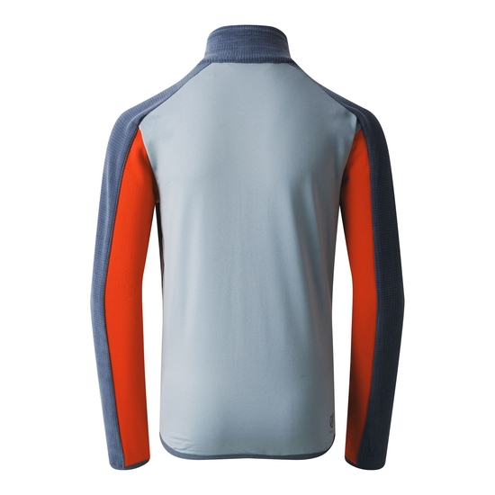 Kids' Emergent IV Stretch Midlayer Stormy Weather & Seville Red