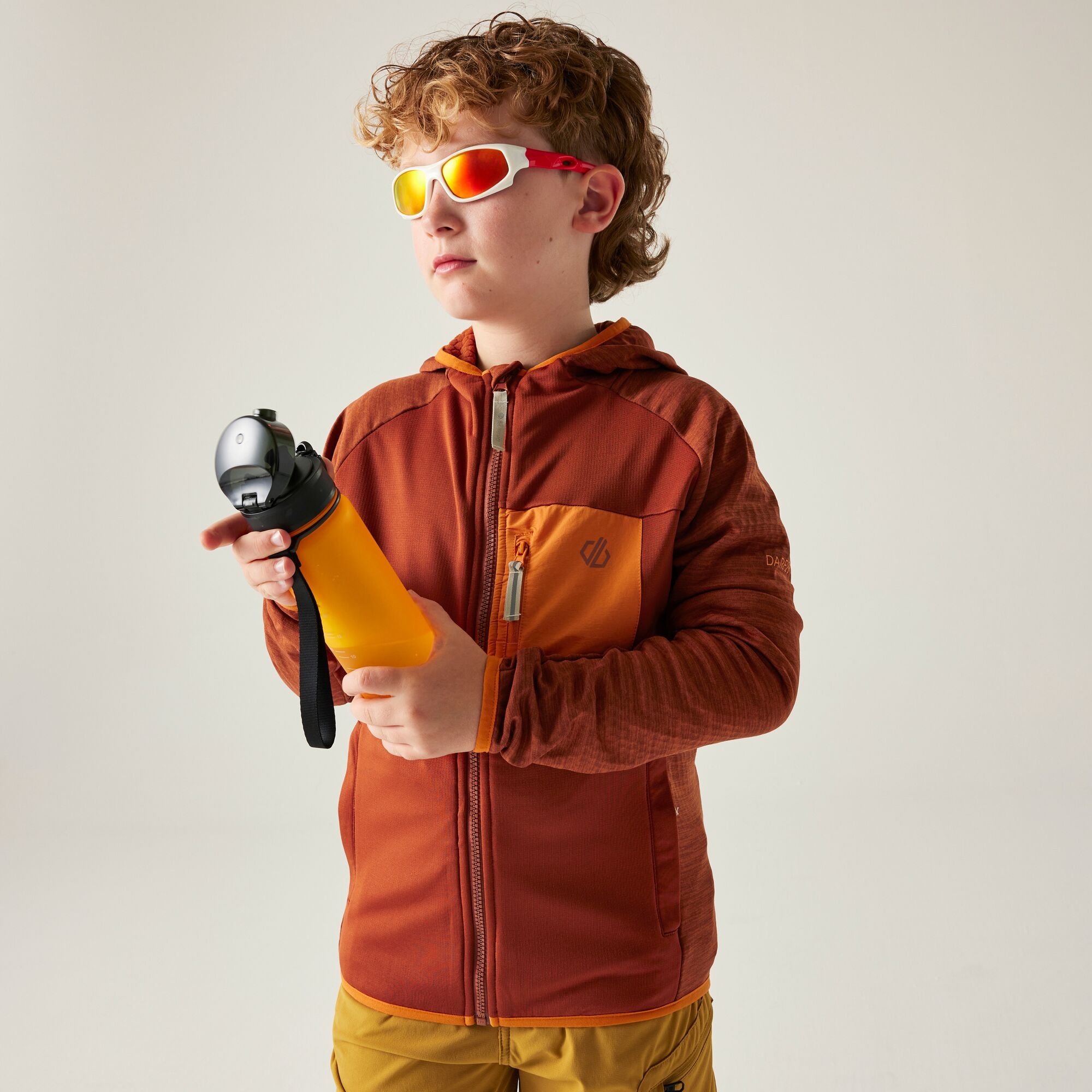 Dare 2B Unisex Kids Orange Kids’ Expedition Stretch Midlayer Size: 9-10 Years