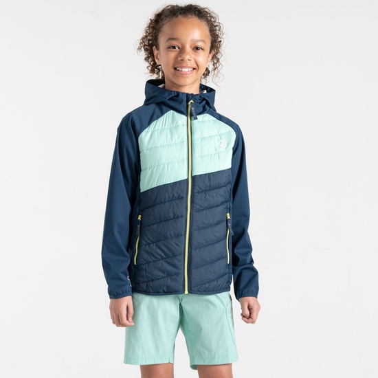 Veste hybride enfant Explore Bleu