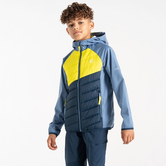 Kinder Explore Hybridjacke Blau