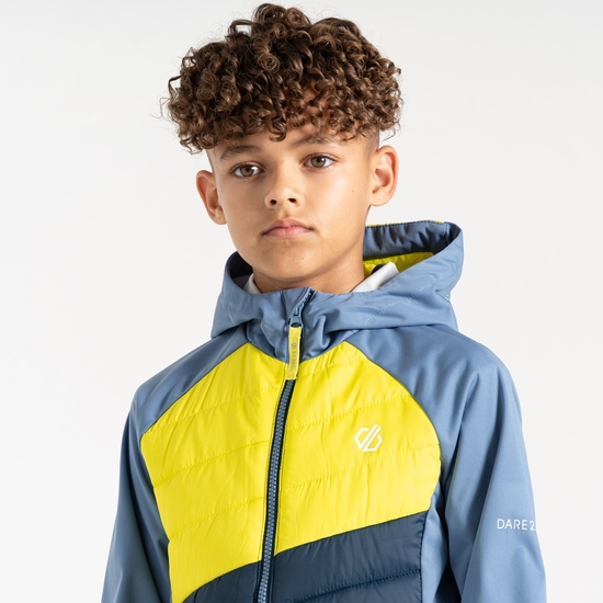 Veste hybride enfant Explore Bleu