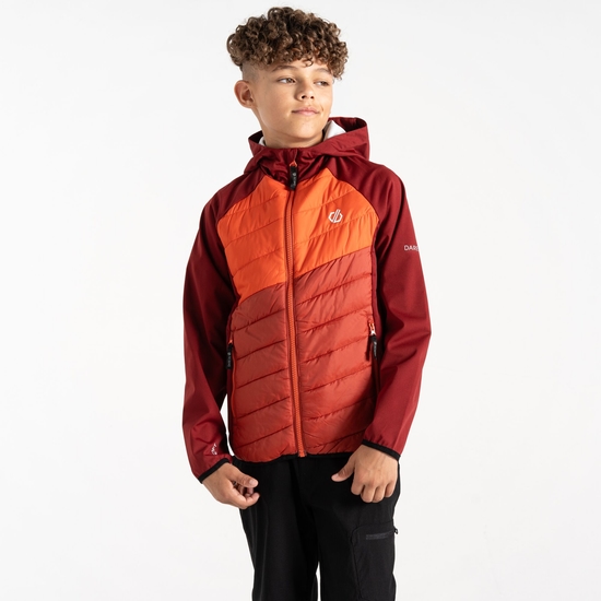 Kinder Explore Hybridjacke Rot