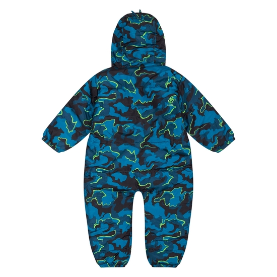Kids' Bambino II Insulated Snowsuit Blue Camo Print