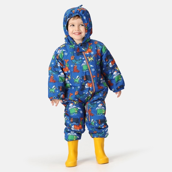 Kids' Bambino II Insulated Snowsuit Blue Arctic Animals 