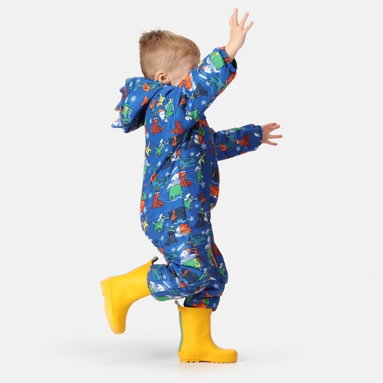 Kids' Bambino II Insulated Snowsuit Blue Arctic Animals 