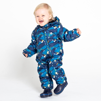Kids' Bambino II Waterproof Insulated Snowsuit Dark Denim Geometric Print