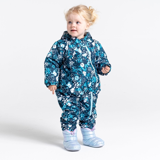 Kids' Bambino II Insulated Snowsuit Blue Floral Print