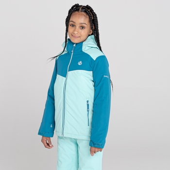 Kids' Impose II Waterproof Ski Jacket Dark Methyl Aruba Blue