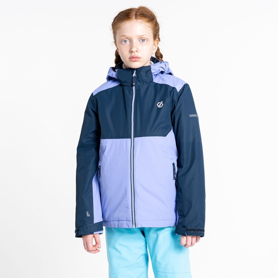 Kids' Impose III Ski Jacket Navy Wild Violet