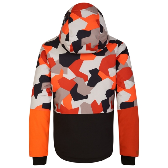 Kids' Traverse Ski Jacket Orange Camo Black 
