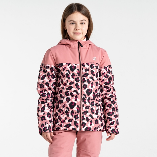 Liftie Enfant Veste de ski Rose Poussiéreux