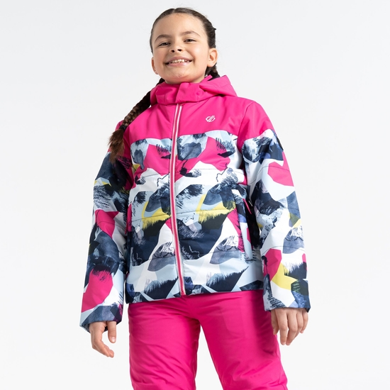 Liftie Enfant Veste de ski Rose