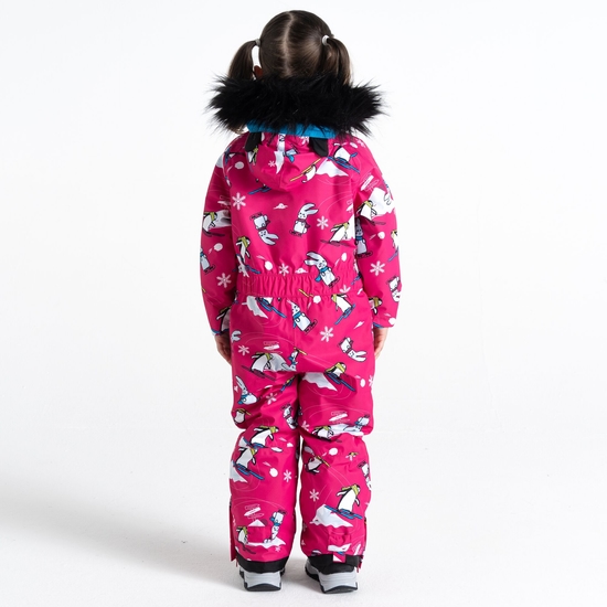 Combinaison de neige Enfant Snowplay Pink Snow Animals