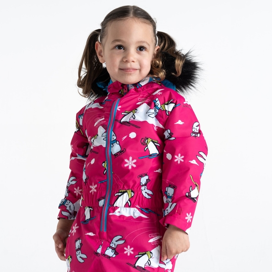 Combinaison de neige Enfant Snowplay Pink Snow Animals