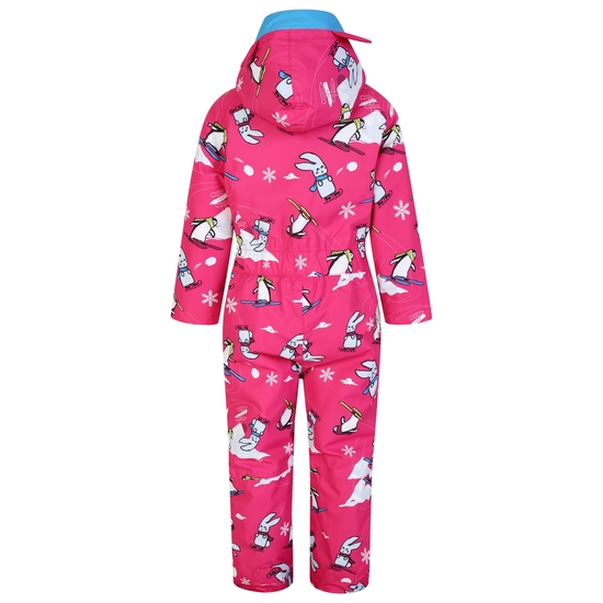 Combinaison de neige Enfant Snowplay Pink Snow Animals