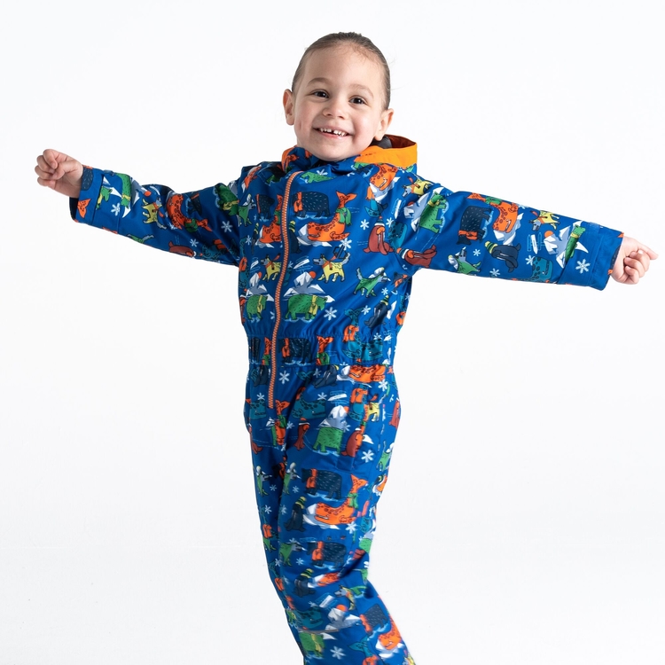Blue snowsuit baby cheap