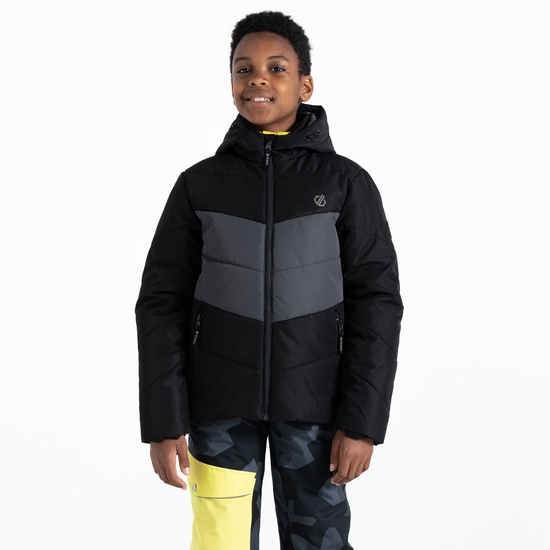 Kinder Jolly Pufferjacke Schwarz