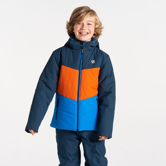 Kids' Jolly Puffer Jacket Athletic Blue Orange