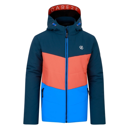 Kids' Jolly Puffer Jacket Athletic Blue Orange