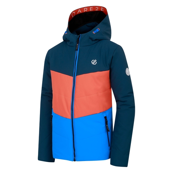 Kids' Jolly Puffer Jacket Athletic Blue Orange