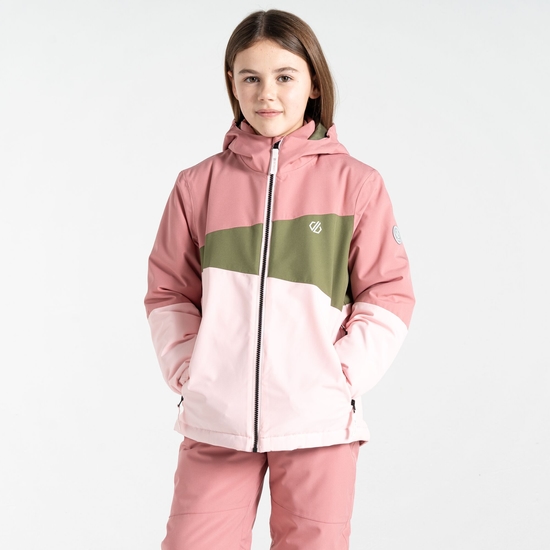 Veste de ski Enfant Steazy II Rose Poudré Et Vert